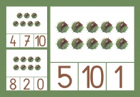 Kastanien-Klammerkarten im Zahlenraum 0-10 Kastanien-Klammerkarten im Zahlenraum 0-10