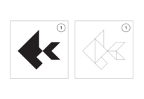 Fish Tangrams for pre-K, kindergarten and elementary school